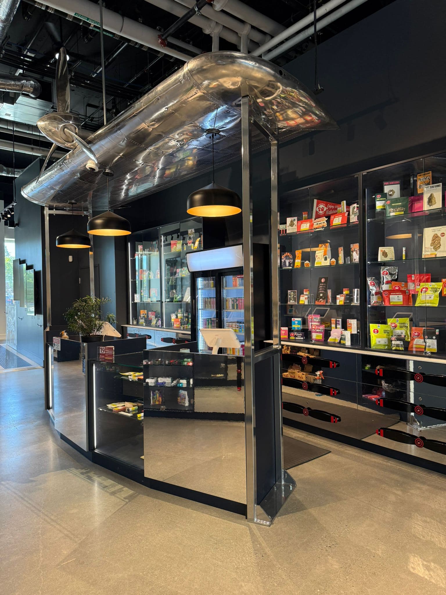 Cannabis Co interior counter